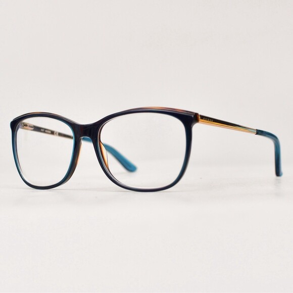 GUESS GU2641 089 FRAMES ONLY 54-16-140  BLUE AND BROWN TURQUOISE - Picture 1 of 9